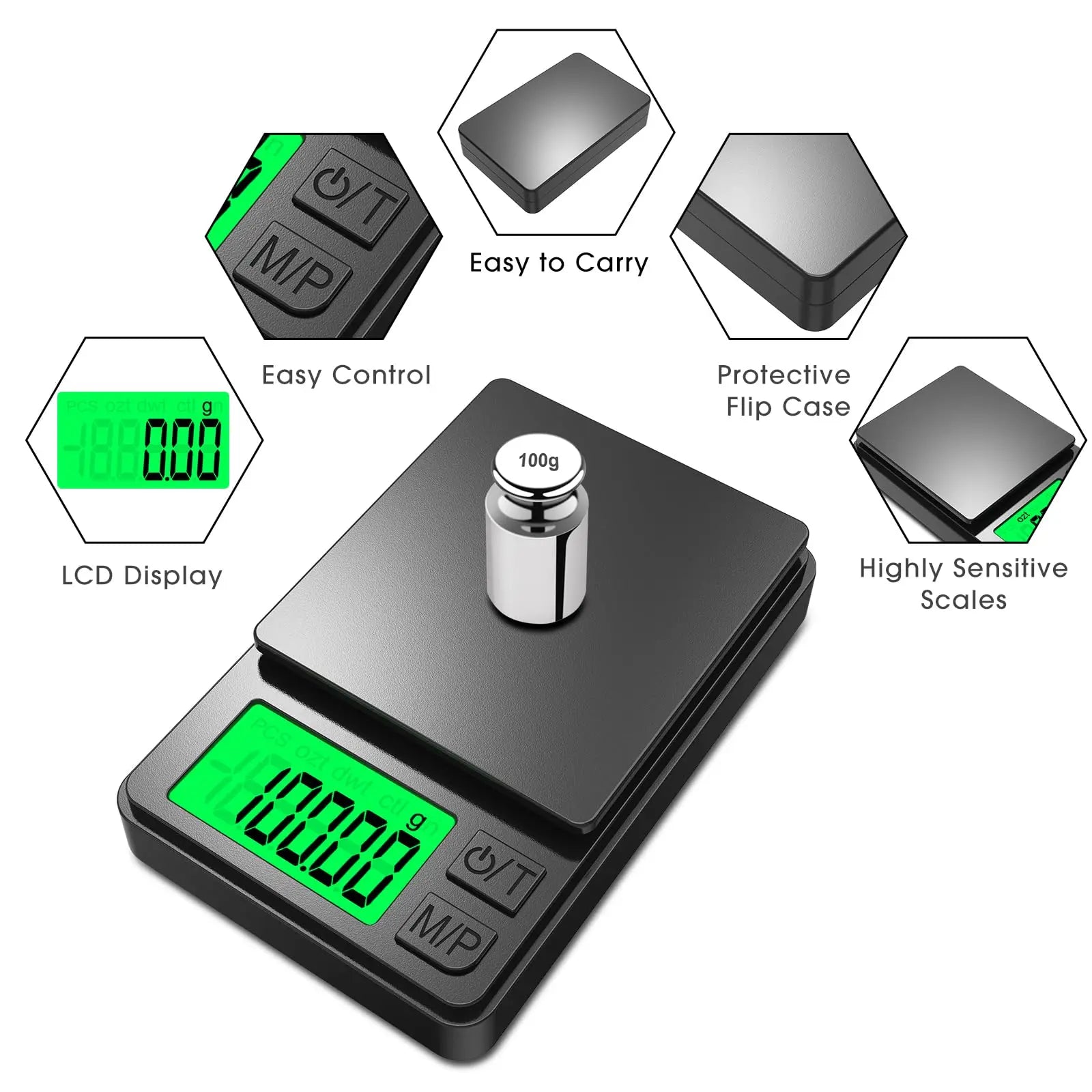 Digital Jewelry Scale | 0.01g Precision | Portable Pocket Scale