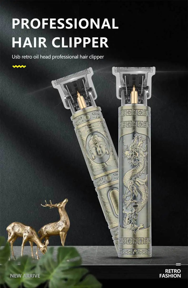 Retro T9 Pro Men's Electric Shaver & Hair Trimmer Set