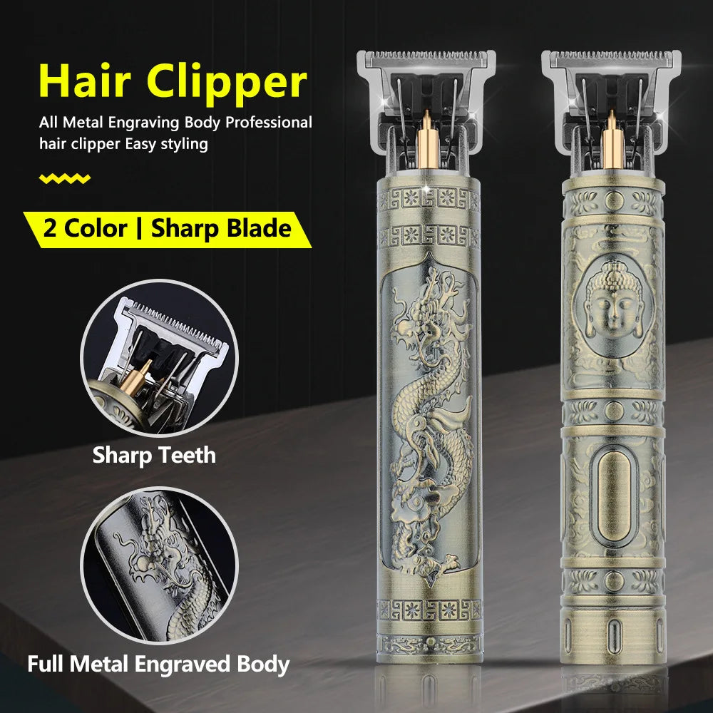 Retro T9 Pro Men's Electric Shaver & Hair Trimmer Set