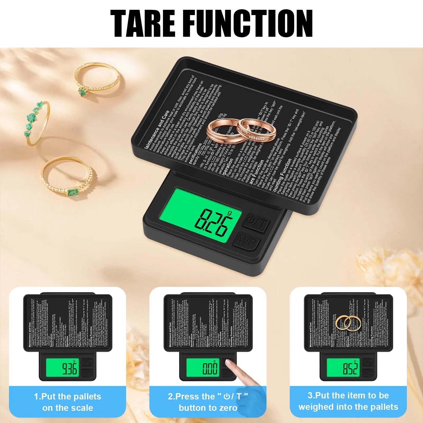Digital Jewelry Scale | 0.01g Precision | Portable Pocket Scale