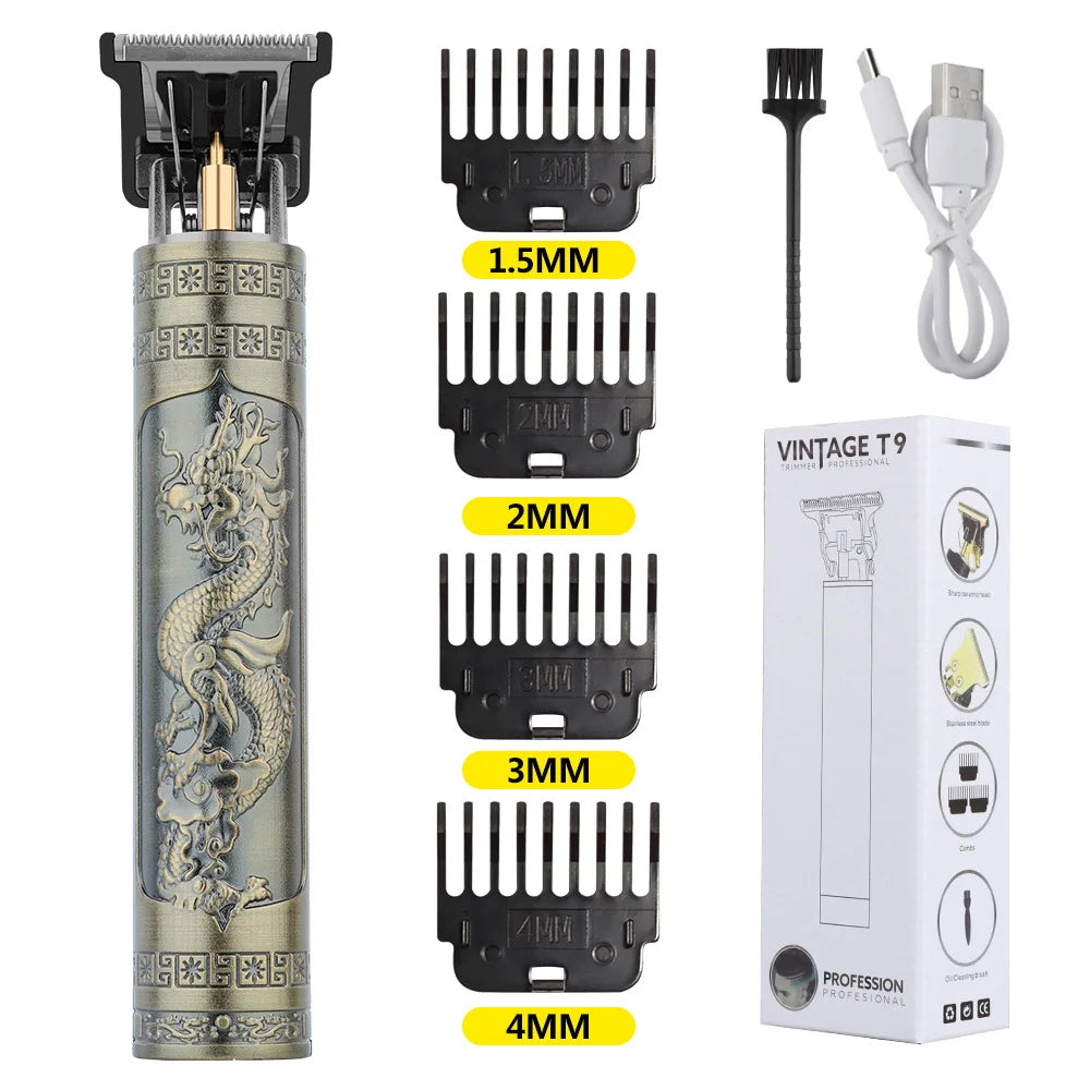 Retro T9 Pro Men's Electric Shaver & Hair Trimmer Set
