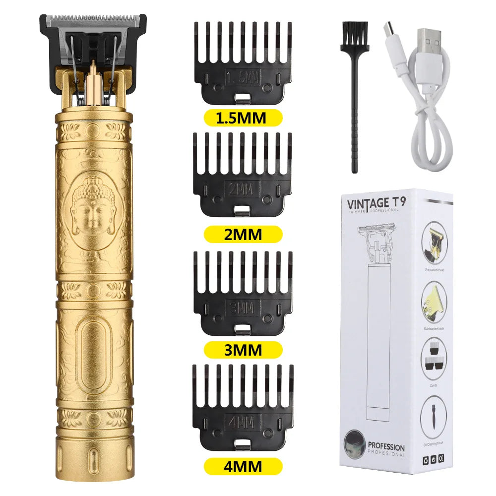 Retro T9 Pro Men's Electric Shaver & Hair Trimmer Set