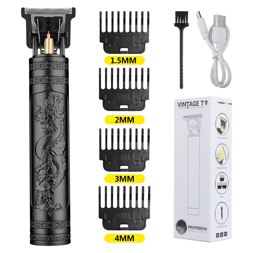 Retro T9 Pro Men's Electric Shaver & Hair Trimmer Set