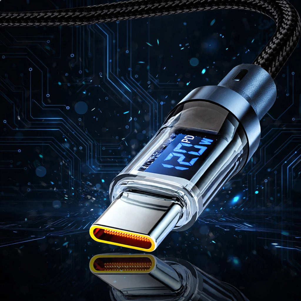 240W USB-C Cable with Digital Display | Ultra Fast Charging
